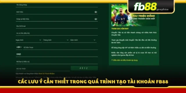 Các lưu ý then chốt cần nhớ khi tạo tài khoản